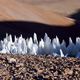 Penitentes en la meseta de Chajmantor, en Chile. Foto: ESO